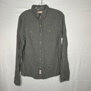 Hollister Grey Casual Button Down Shirt